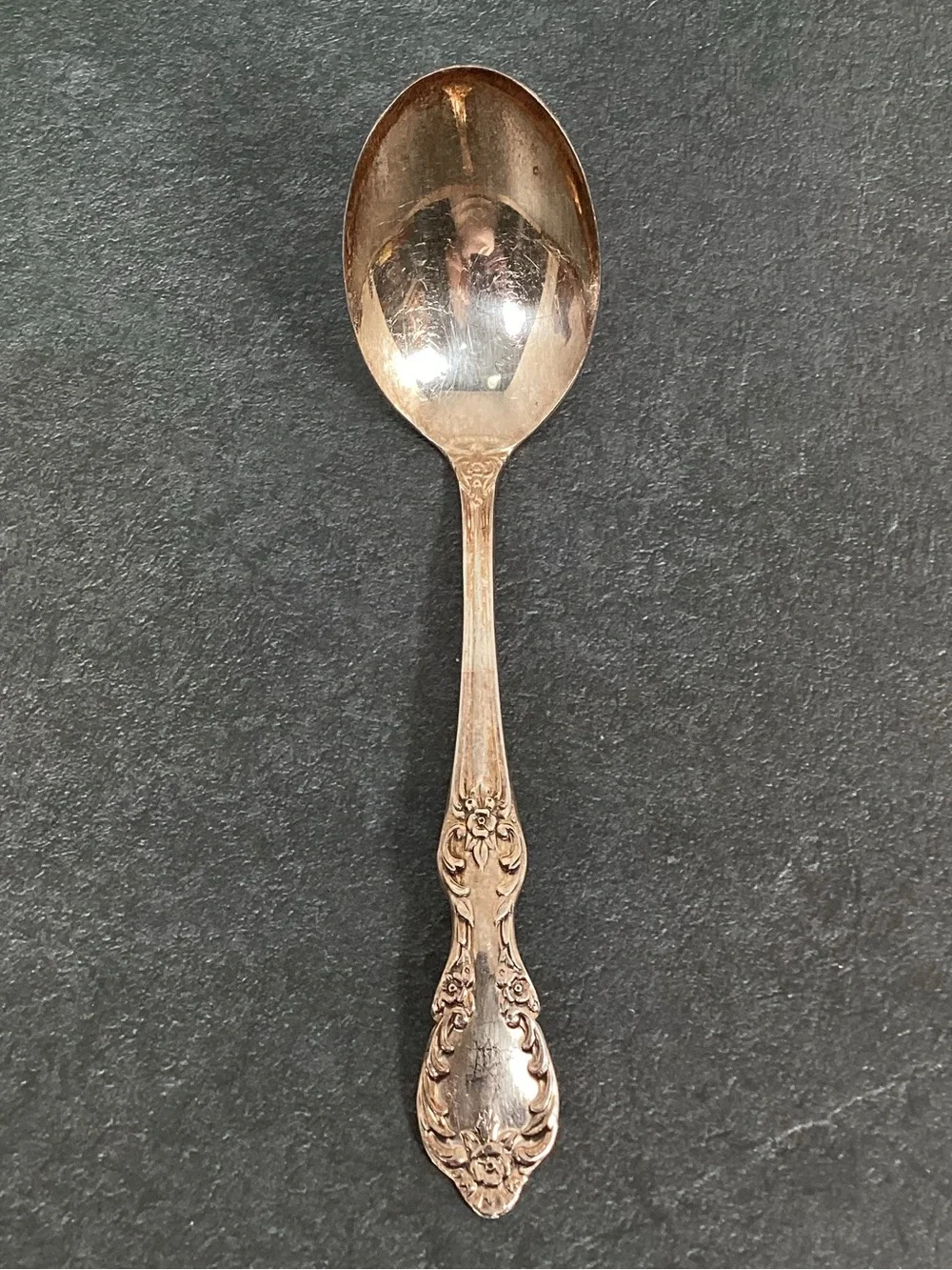 Vintage Silver Gravy Ladel, Sauce Ladle, Sugar Spoon Wm Rogers Grand Elegance